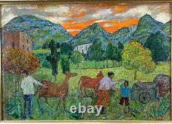 Gregoire Michonze (1902-1982) Rare Painting Landscape Anime Origin. Frame 2/2