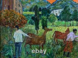 Gregoire Michonze (1902-1982) Rare Painting Landscape Anime Origin. Frame 2/2