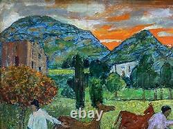 Gregoire Michonze (1902-1982) Rare Painting Landscape Anime Origin. Frame 2/2