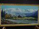 Guenard. Painting. Mountain. Large Dimensions. Wood Panel