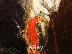 Guignet Adrien (1816-1854) Around. Beautiful Painting Soldier La Vedette