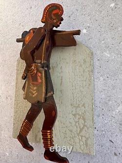 Guilherme d'Oliveira MARQUES (1887-1960) - PAINTED WOOD SCULPTURE - AFRICANISM TBON