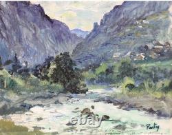 HENRI PONTOY 1888/1968. Oil on Strong Cardboard Signed Lower Right and Titled