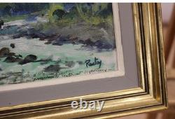 HENRI PONTOY 1888/1968. Oil on Strong Cardboard Signed Lower Right and Titled