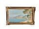 Hsp Oil Painting On Wood Panel Marine Landscape Cannes Signed Marine
