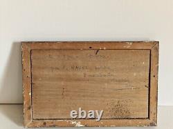 HSP Oil Painting on Wood Panel Marine Landscape Cannes Signed Marine