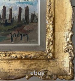 HSP Painting. Early 20th Century Camargue Landscape signed Jordyan + frame