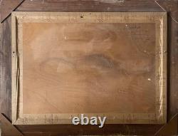 HSP Painting. Early 20th Century Camargue Landscape signed Jordyan + frame