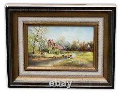 Helmut Hensen (1913 Diepolz) Oil Painting on Wood Düsseldorf