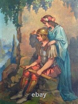 Henri Wirth (1869-1947) - Charming Painting: The Artist & The Young Roman Soldier