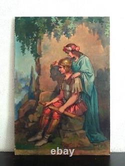 Henri Wirth (1869-1947) - Charming Painting: The Artist & The Young Roman Soldier