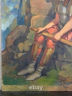 Henri Wirth (1869-1947) - Charming Painting: The Artist & The Young Roman Soldier