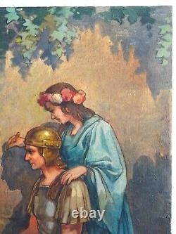 Henri Wirth (1869-1947) - Charming Painting: The Artist & The Young Roman Soldier
