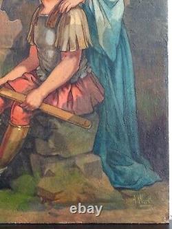 Henri Wirth (1869-1947) - Charming Painting: The Artist & The Young Roman Soldier