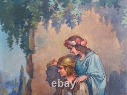 Henri Wirth (1869-1947) - Charming Painting: The Artist & The Young Roman Soldier