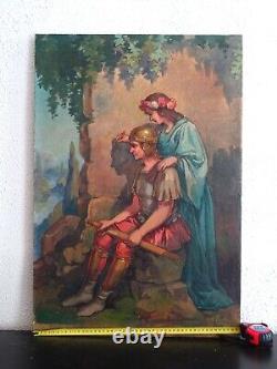 Henri Wirth (1869-1947) - Charming Painting: The Artist & The Young Roman Soldier