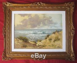Honore Camos Painting Painter Landscape Dunes Gulls Beach Seaside Provence