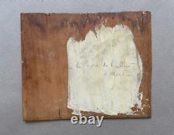 House on the banks of the Allier, Fauve school, signed antique painting, artwork