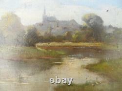 Hsp Ancienne 19th Framed Dlg Paysage Ecole Barbizon Dlg Galien Laloue Dupuy