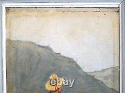 IMPRESSIONIST PAINTING 19th/20th CENTURY - PORTRAIT OF A WINEMAKER (PROVENCAL) & HARVESTS