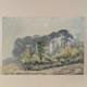 Impressionist Landscape With Trees, Hubert Berg&egrave;re, Oil Painting On Wood