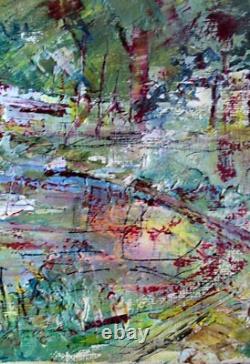 Impressionist painting by Jean-Paul Ulysse, Prix de Rome, Pontoisian shoreline
