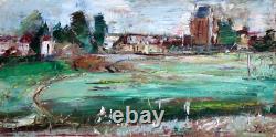 Impressionist painting by Jean-Paul Ulysse, Rome Prize, View of Hérouville (95)