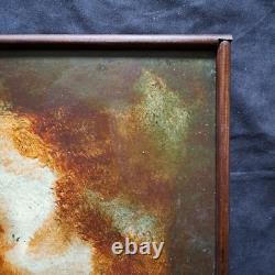 Impressionist painting, oil on wood 19th century. Authentic marine signed + 4 CDs