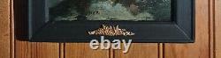 Impressionist painting, oil on wood signed Northern School + 4 new CDs