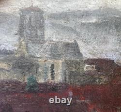 Isidore-Marie Peyret (1880-1962) Oil on wood Signed Village 1933