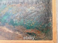 Isidore-Marie Peyret (1880-1962) Oil on wood Signed Village 1933