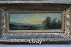 Italy Landscape Oil On Panel Signed Molin