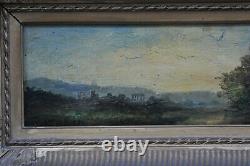 Italy Landscape Oil On Panel Signed Molin