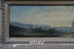 Italy Landscape Oil On Panel Signed Molin