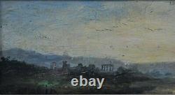 Italy Landscape Oil On Panel Signed Molin