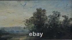 Italy Landscape Oil On Panel Signed Molin