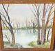 JosÉ Pujolar On The Edge Of The Pond Oil Painting On Wooden Panel