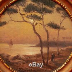 Jacques Marcelin Table Brittany Brittany Coast Landscape Light Sea Moon Night