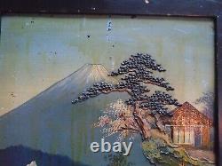 Japan Edo. 1830.2 Oils/wood. Lacquer. Mount Fuji