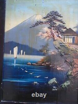Japan Edo. 1830.2 Oils/wood. Lacquer. Mount Fuji