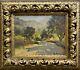 Jean Allegre (1857-1934) Oil On Wood Landscape Located In Royat