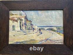 Jean Aubery Oil On Wood Avignon