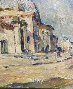 Jean Aubery Oil On Wood Avignon