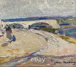 Jean Aubery Oil On Wood Avignon