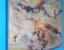 Jean Berthier (1923-2004) Oil Canvas 1963 Ecole De Paris 94cm Lyric Abstract