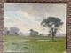 Jean Dufau Oil On Wood Valley Of Benauge Signed Dated 1908