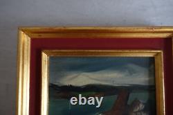 Jean Jacques Philippon (1920) oil painting with marine landscape decor signed and dated