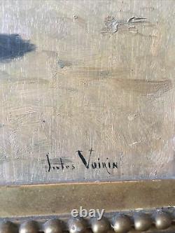 Jules Antoine Voirin 1833/1898 Oil On Wood Garrison Military Trumpet Signed