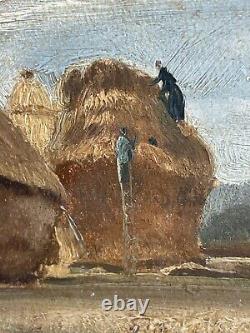 Jules Jacques Veyrassat 1828-1893 Oil On Wood 39,7 X 24 CM Box