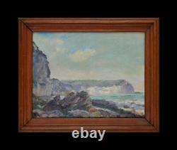 Jules-Lucien Brault born in 1861. Cliffs at Yport